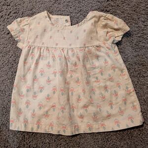 Carter's Cream Floral Kids Blouse
